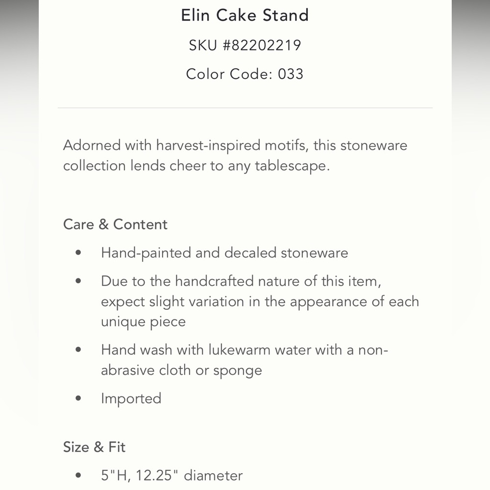 Elin Cake Stand - Picture 6 of 8